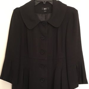 Vintage looking 3/4 Sleeve Black Jacket